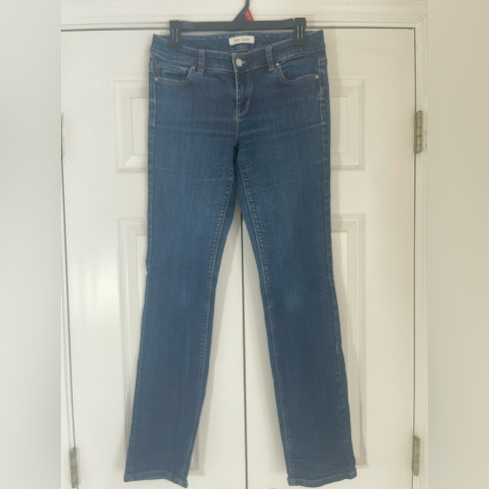 White House Black Market Blue Straight Leg Jeans BLANC